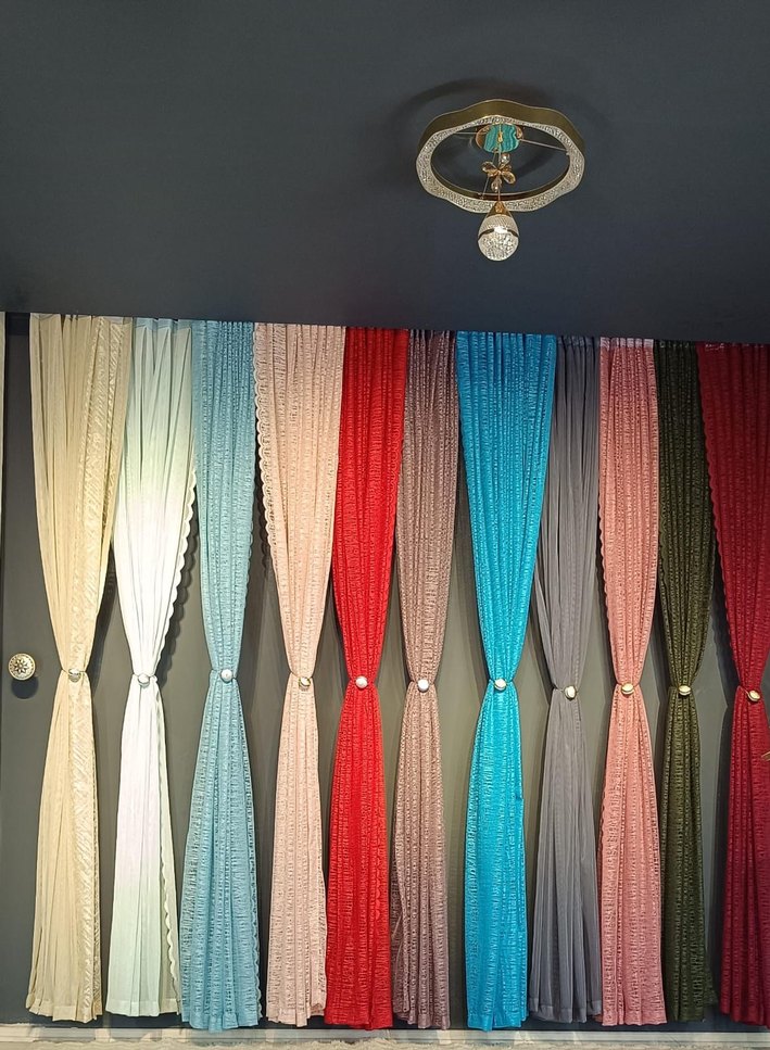 renkli tül fon perde - Görsel 2