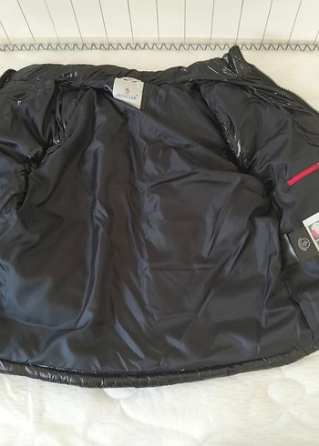 Moncler Siyah Erkek Midi Boy Fermuarlı Yelek