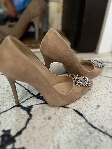 38 Beden camel Renk Stiletto