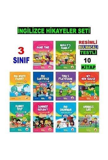 3. Sınıf İngilizce hikaye set