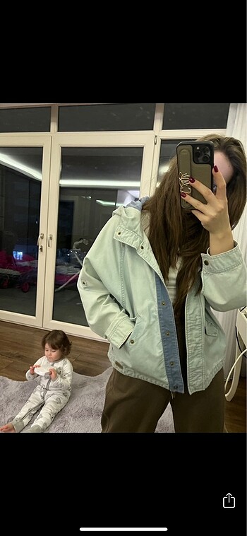 m Beden mavi Renk Pull and bear oversizedır