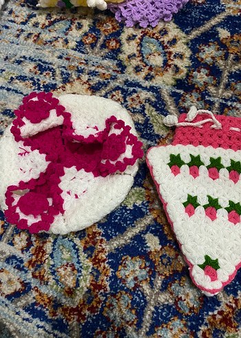 Renkli Örgü Banyo Süngerleri - Görsel 2