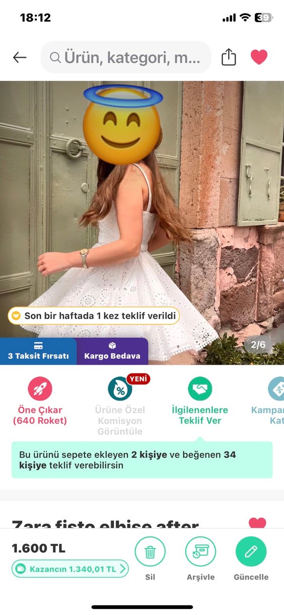 Beyaz Straplez Mini Fisto elbise - Görsel 4