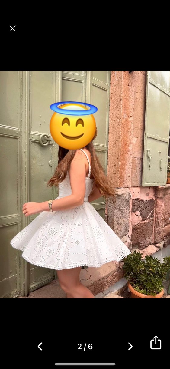 Beyaz Straplez Mini Fisto elbise - Görsel 3