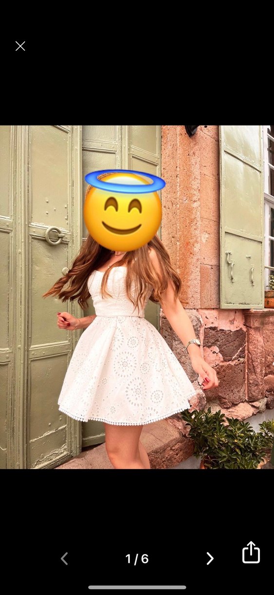 Beyaz Straplez Mini Fisto elbise - Görsel 2