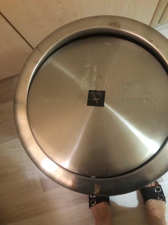 Gri Metal Kapaklı Çöp Kutusu - Görsel 2