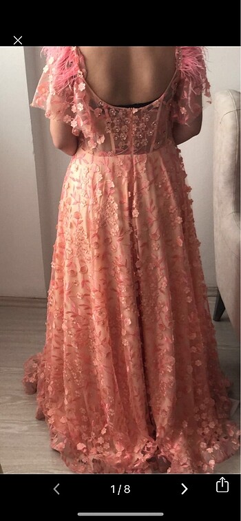 Özel tasarım gece elbisesi - Görsel 2