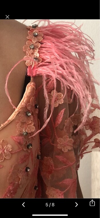 Özel tasarım gece elbisesi - Görsel 5