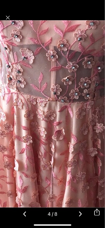 Özel tasarım gece elbisesi - Görsel 4