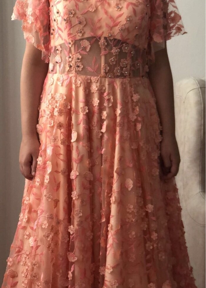 Özel tasarım gece elbisesi - Görsel 3