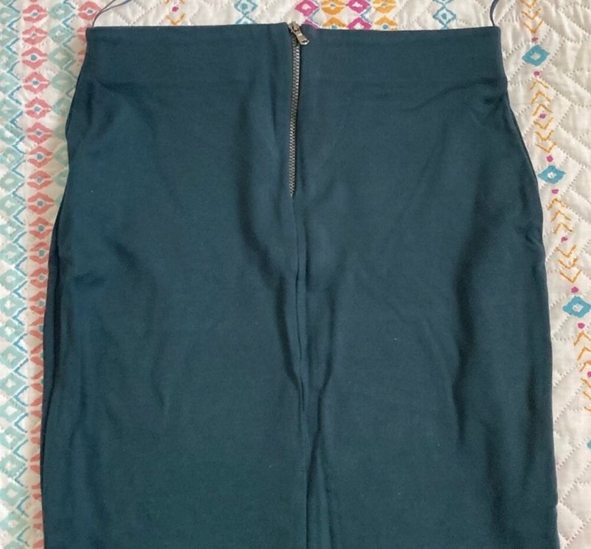 Kadın Yeşil Midi Kalem Etek - Görsel 3