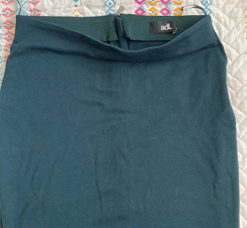 Kadın Yeşil Midi Kalem Etek - Görsel 2