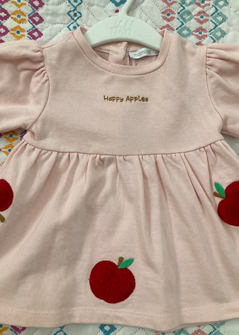 Kız Bebek Pembe Uzun Kollu Elbise - Görsel 2