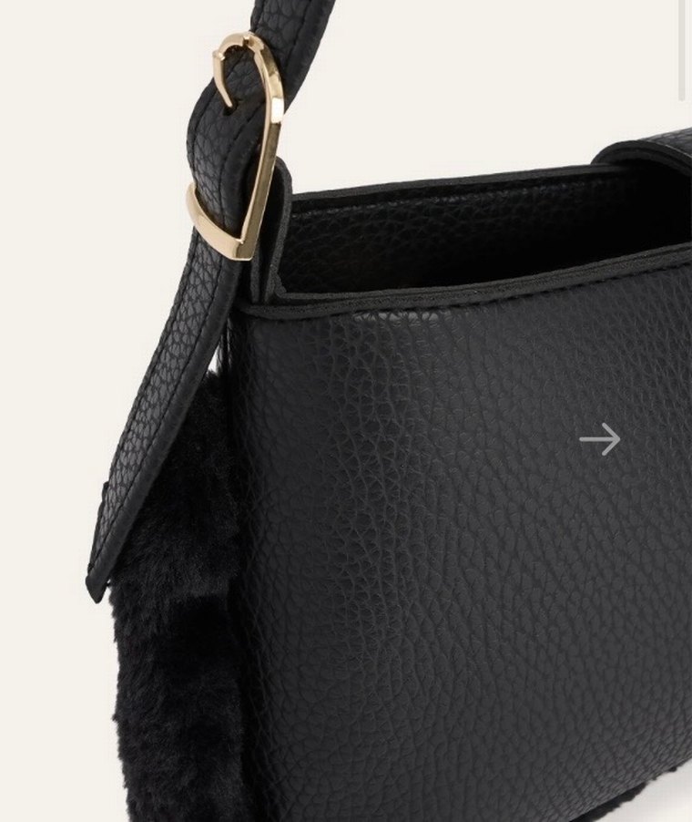 Siyah Deri Kadın Omuz Çantası - Görsel 2