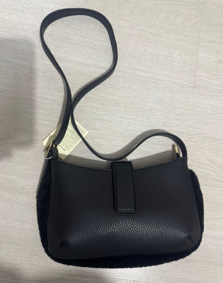 Siyah Deri Kadın Omuz Çantası - Görsel 3