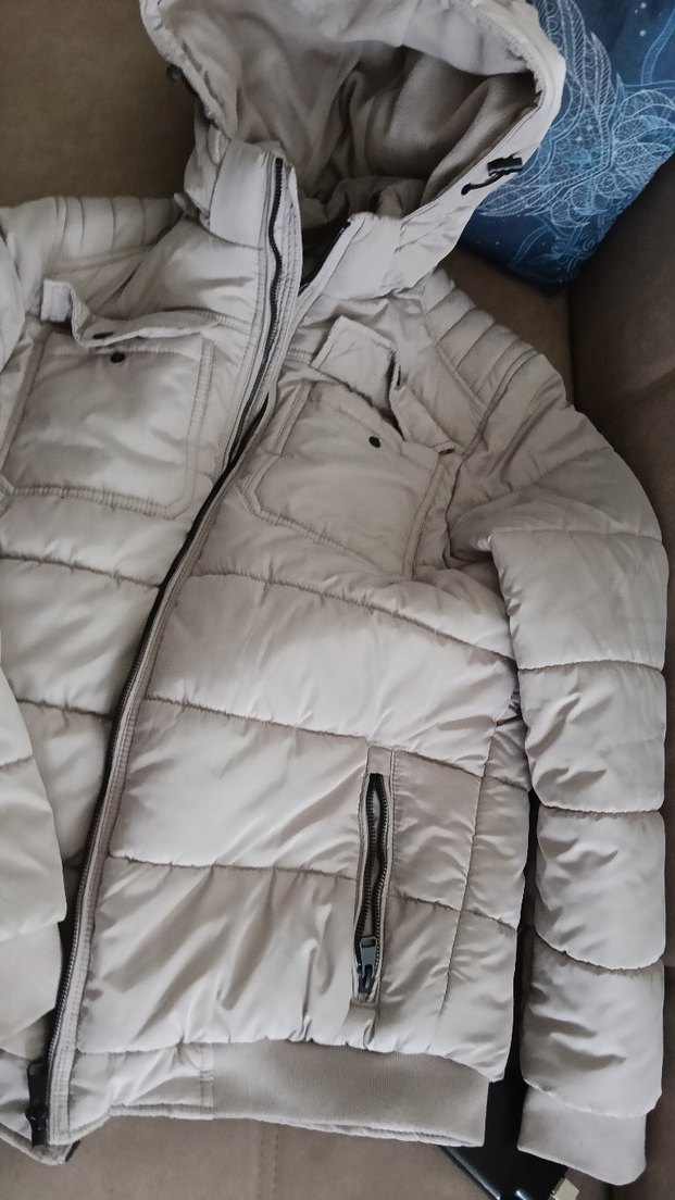 Gri erkek Kışlık Fermuarlı Mont - Görsel 4