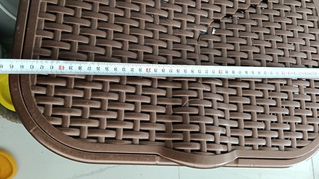 Koyu Kahverengi Hasır Görünümlü çamaşır sepeti - Görsel 3