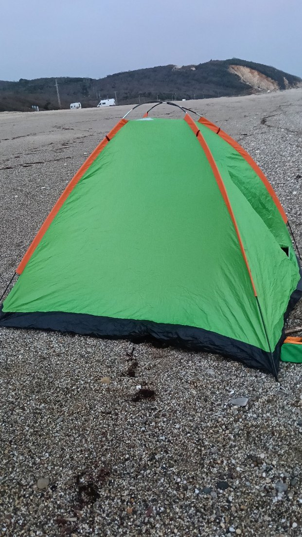 Yeşil Renkli Desensiz çadır - Görsel 3