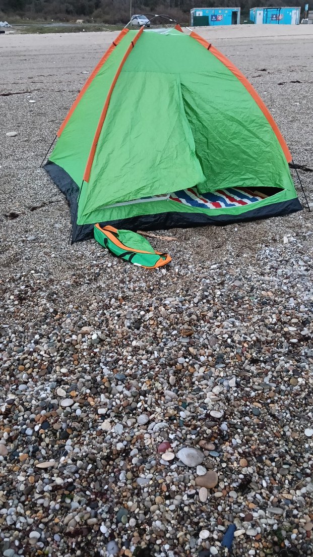 Yeşil Renkli Desensiz çadır - Görsel 4