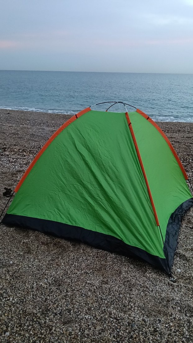 Yeşil Renkli Desensiz çadır - Görsel 2