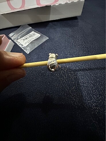 Pandora Pandora Mavi murano ayıcık charm