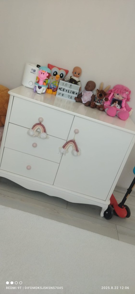 Pembe Detaylı Çocuk Gardırop - Görsel 5