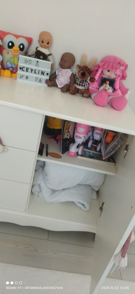 Pembe Detaylı Çocuk Gardırop - Görsel 3