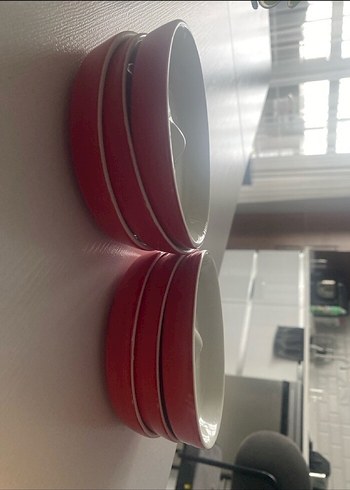 Beden Kırmızı Retro Tarz Mini Tabak