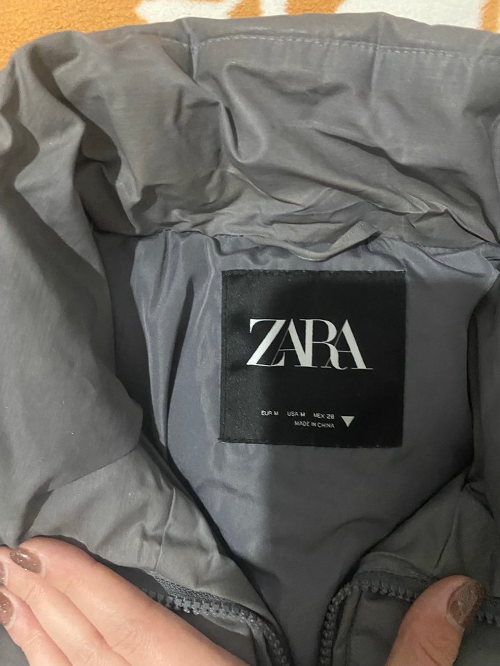 Gri Kadın Mont Yüksek Yakalı su gecirmez - Görsel 3