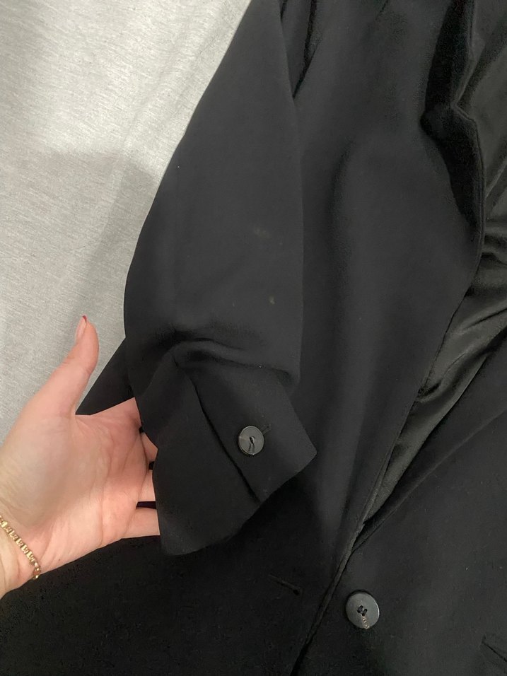 Düğmeli Siyah Kadın Blazer Ceket - Görsel 3