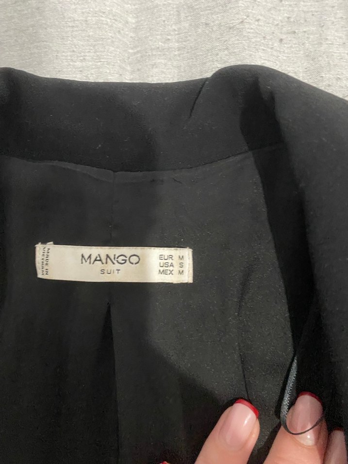 Düğmeli Siyah Kadın Blazer Ceket - Görsel 2