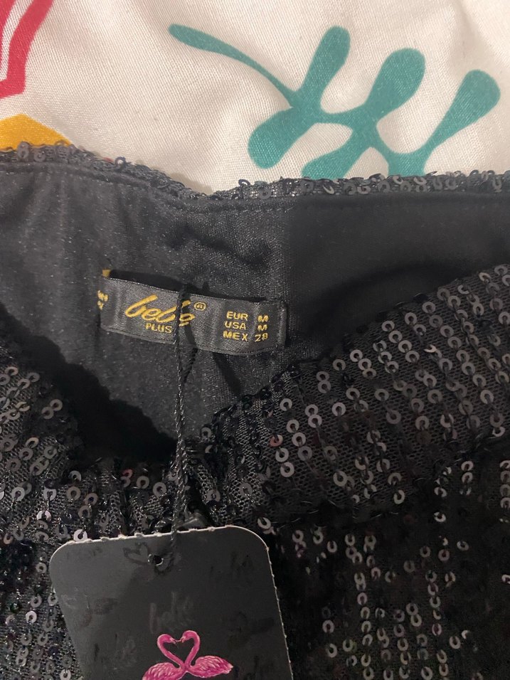 Siyah Parlak Mini Etek - Görsel 2