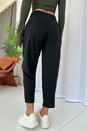 Zara Siyah havuç kesim pantolon