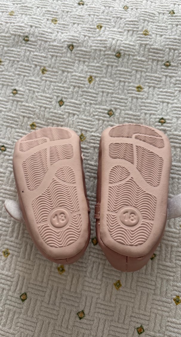 Nakışlı Fiyonklu Pembe Kız Babet - Görsel 3