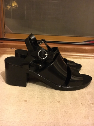 37 Beden siyah Renk American Apparel Jelly sandalet