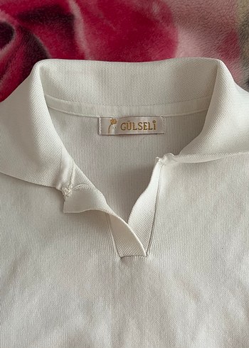 Kız Beyaz Kısa Kollu Polo Tişört - Görsel 4