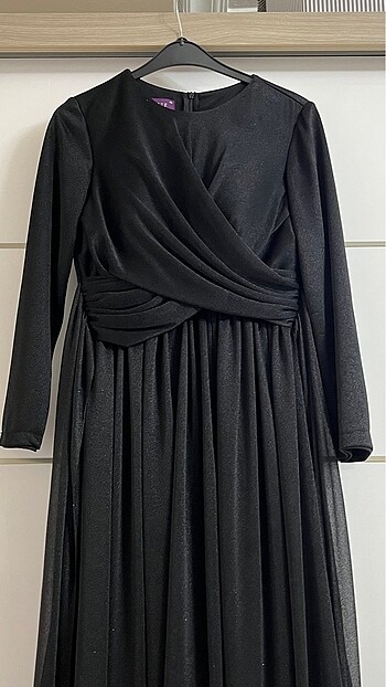 Siyah abiye elbise - Görsel 3
