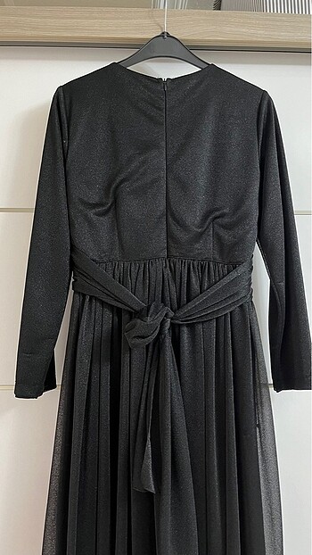 Siyah abiye elbise - Görsel 6