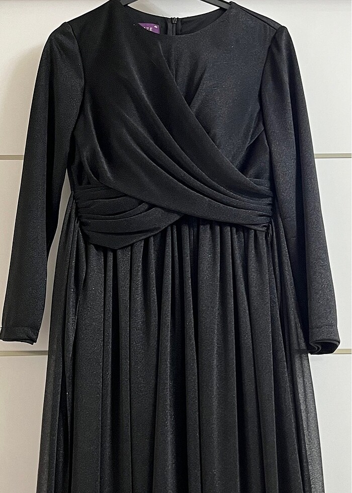 Siyah abiye elbise - Görsel 3