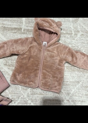 Peluş Detaylı Bebek Kız Takımı - Görsel 2