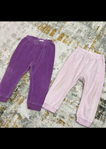 Kız Çocuk Mor Pastel Tayt - Görsel 2