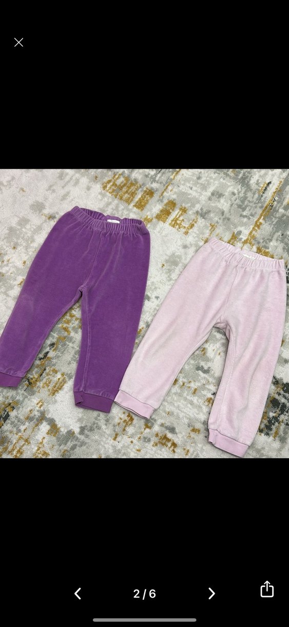 Kız Çocuk Mor Pastel Tayt - Görsel 2