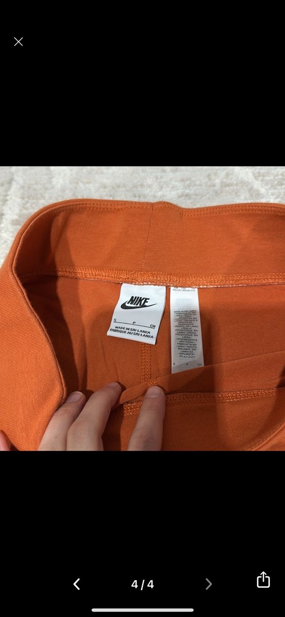 Kemer Detaylı Turuncu Kadın Tayt - Görsel 3