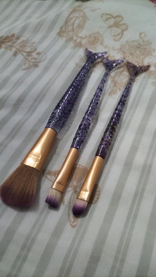 Mor Deniz Kızı Makyaj Fırça Seti - Görsel 3