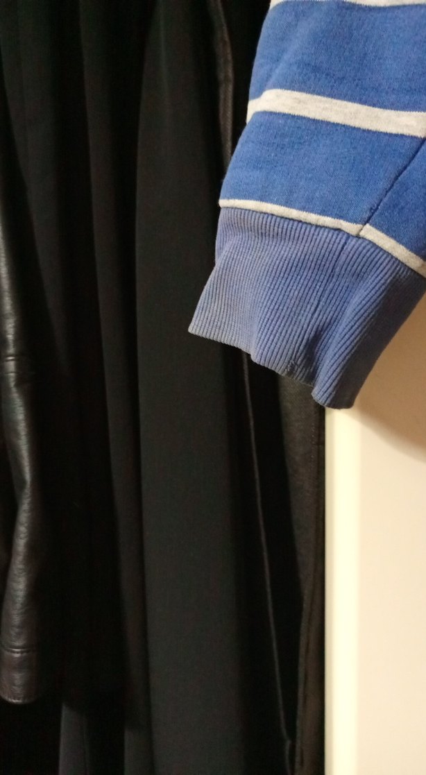 Mavi Çizgili Fermuarlı Erkek Çocuk Ceket - Görsel 3