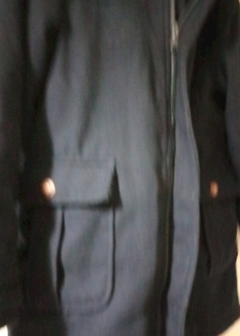 Erkek Çocuk Mavi Düğmeli Street Wear Mont - Görsel 5