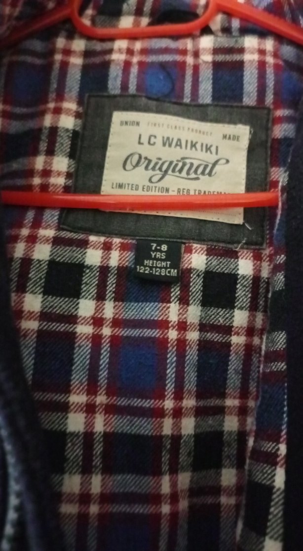 Erkek Çocuk Mavi Düğmeli Street Wear Mont - Görsel 4