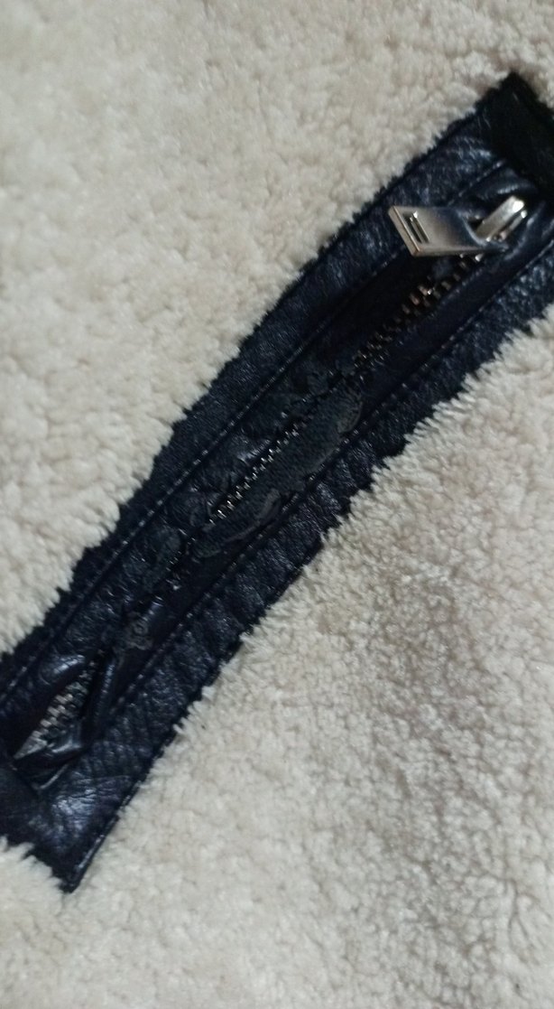 Kürk Detaylı Beyaz Kadın Ceket - Görsel 3