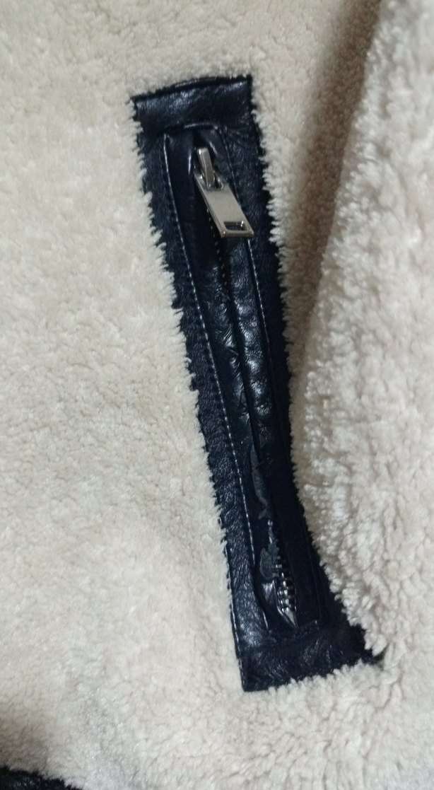 Kürk Detaylı Beyaz Kadın Ceket - Görsel 4