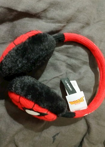 Renkli Örümcek Adam Temalı Kırmızı Kulaklık - Görsel 2